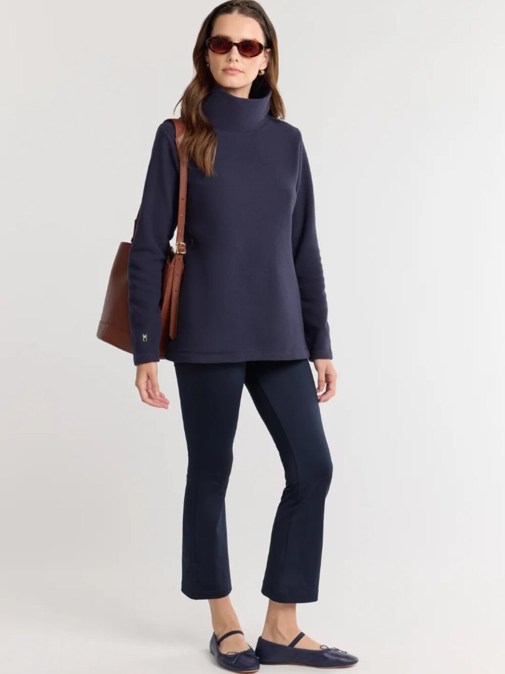Dudley Stephens Cobble Hill Turtleneck in Navy